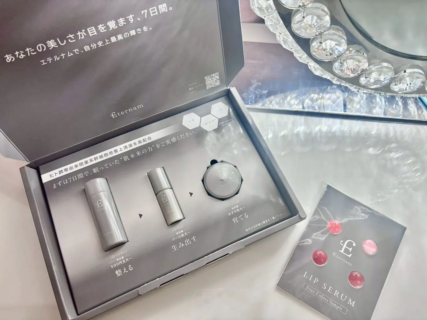 エテルナム7日間トライアルセット使ってみた！ご褒美スキンケアをお得