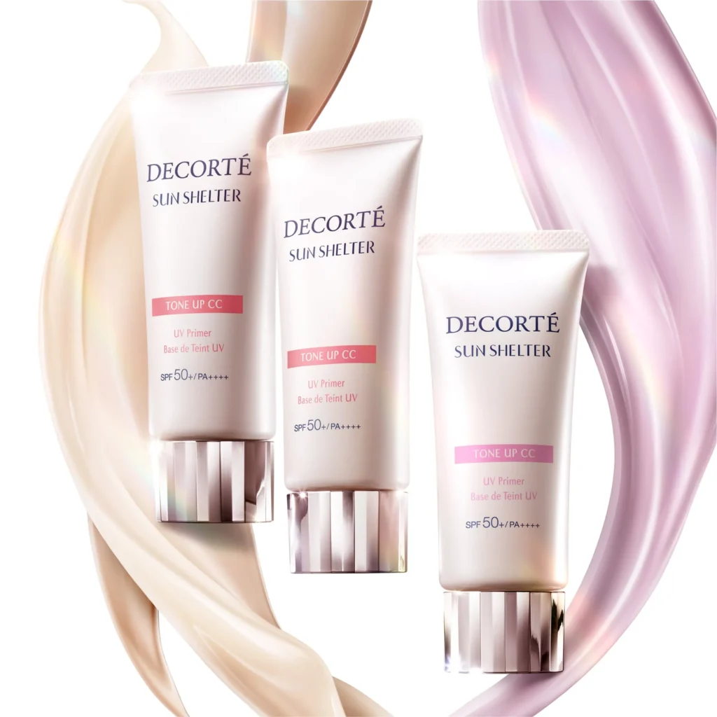DECORTÉ（デコルテ）サンシェルター マルチ プロテクション トーンアップCCの色展開イメージ